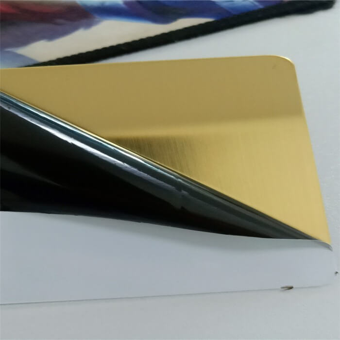 brushed stainless steel plate