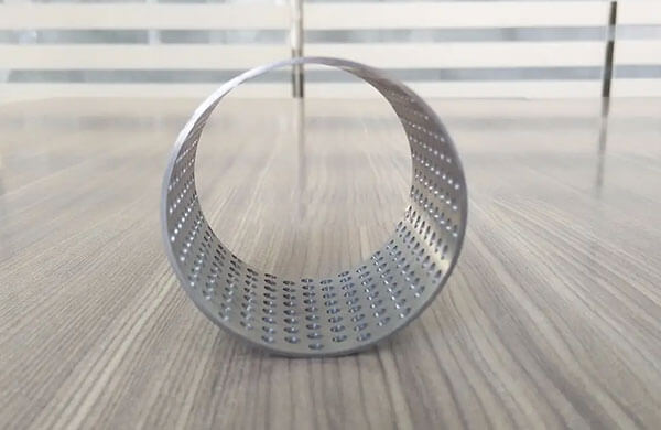 china perforated titanium tube