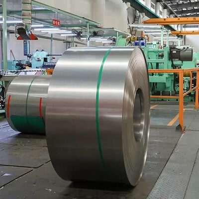 polished stainless steel coil