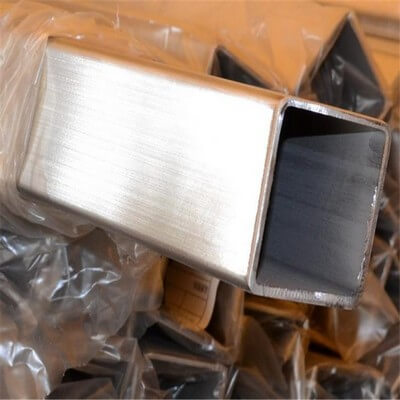 Brushed Stainless Steel Square Tube