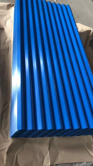 Prepainted corrugated board