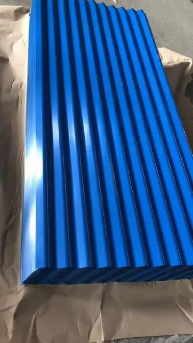 Prepainted corrugated board